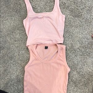 SHEIN Pink Tank Tops Set